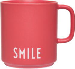 Design Letters Cană cu mâner Favourite Smile roșie (10101008ROSESMILE)