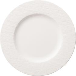 Villeroy & Boch Farfurie pentru prânz Manufacture Rock Blanc 27 cm cu adâncitură (10-4240-2620)