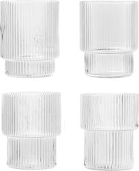 Ferm Living Pahare Ripple mici străvezii 4 buc (100373211) Pahar