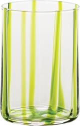 Zafferano Pahar Tirache cu dungă 350 ml verde (TR00180) Pahar