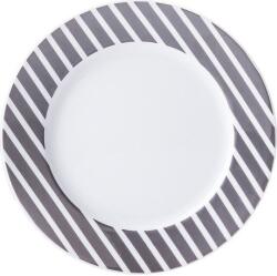 Ćmielów Design Studio Чиния за десерт Cosmopolitan Mix & Match черни колани 19 см (0060990X2G138)