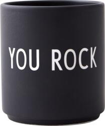 Design Letters Cană Favourite YOU ROCK neagră (10101002BKYOUROCK)