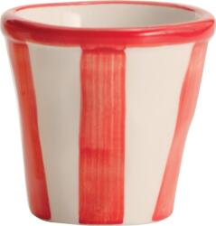 Zafferano Cană Lido Righe cu dungă 70 ml roșie (RIG0002)