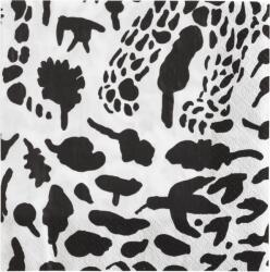 Iittala Хартиени салфетки Oiva Toikka Cheetah 33 x 33 см черно-бели (1061269)