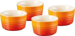 Le Creuset Forme mici pentru copt și servire Le Creuset 8 cm portocaliu aprins 4 buc (79109100900000) Castron