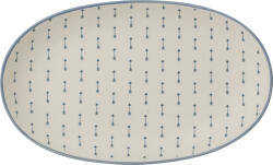 Bloomingville Farfurie Bloomingville Mini ovală albastră din argilă ceramică (21103008)