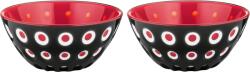 Guzzini Castronașe pentru gustări Le Murrine 12, 5 cm negru-roșu 2 buc (279412146) Castron