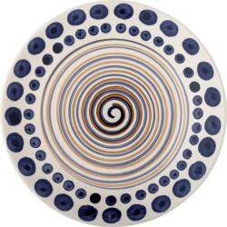 Bloomingville Farfurie pentru prânz Shama 27 cm albastru și auriu (82060436)