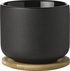 Stelton Ceașcă pentru ceai Theo gri antracit cu suport (x-632)