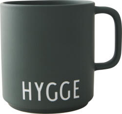 Design Letters Cană cu mâner Favourite Hygge verde închis (10101008DGHYGGE)
