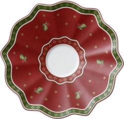 Villeroy & Boch Farfurioară pentru ceașcă pentru ceai sau cafea Toy's Delight roșie cu volane (14-8585-1311)