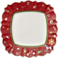 Villeroy & Boch Farfurie pentru prânz Toy's Delight pătrată 28 cm roșie (14-8585-2626)