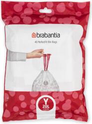 Brabantia Торбички за боклук Brabantia PerfectFit размер Y 20 л 40 бр (138263)