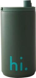 Design Letters Cană de călătorie Design Letters Hi 350 ml verde (30101019MTLGRNHI)