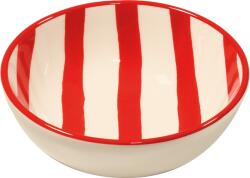 Zafferano Castronaș Lido Righe cu dungă 13 cm roșu (RIG0802) Castron