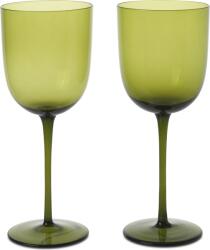 Ferm Living Pahare cu picior pentru vin alb Host mușchi verde 2 buc (1104267629) Pahar