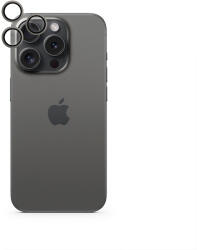iStyle - Alumínium kamera lencsevédő iPhone 16 Pro/16 Pro Max-hoz - fekete (PL91012151300019)
