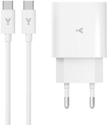 iSTYLE - 20 Wattos PD adapter és 1, 2m-es USB-C-USB-C töltőkábel csomag - Fehér (PL9915101100188)