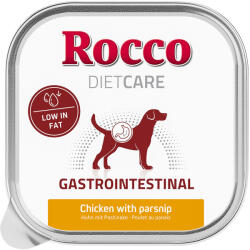 Rocco 10x150g Rocco Diet Care Gastro Intestinal csirke & pasztinák tálcás nedves kutyatáp