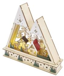 EMOS DCWW39 Karácsonyi LED Tájkép - Időzítős, Fa, 23, 5 cm, Meleg Fehér