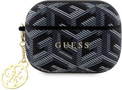 GUESS AirPods Pro 2 Guess PU G Cube Charm tok fekete (GUAP2PGCE4CK)