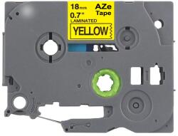 AIMO Banda laminata compatibila Brother TZe-641, 18 mm, negru pe galben, pentru identificare echipamente, avertizare si semnalizare profesionala (BHATZE641)