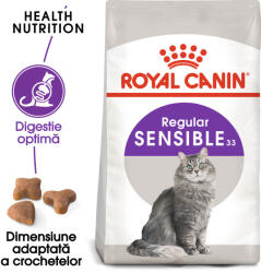 Royal Canin Sensible Adult hrana uscata pisica, digestie optima, 10 + 2kg (127390)