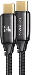 USAMS Кабел USAMS SSJ580 U82 Type-C To Type-C 240W PD3.1 Zinc Alloy Data Cable, 1.2 м (SJ580USB01)