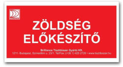Brilliance matrica - zöldség előkészítő