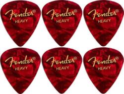 Fender 351 Shape Premium 6 Red Moto Pană (<![CDATA[098-2351-509-6PACK-SET]]>)