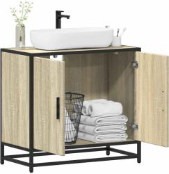 vidaXL sonoma tölgy szerelt fa fürdőszobai mosdószekrény 65x33x60 cm (849265)