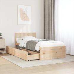 vidaXL tömör fenyőfa ágy matrac nélkül 100 x 200 cm (846789)