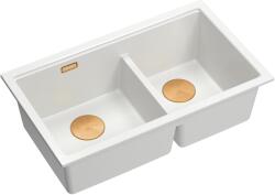 Quadron Logan graniteq mosogató 76x45 cm fehér HQL7645U1_PVDC1_U