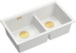 Quadron Logan graniteq mosogató 76x45 cm fehér HQL7645U1_PVDG1_U (HQL7645U1PVDG1U)