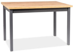 SIGNAL MEBLE Adam Lancelot Téglalap Étkezőasztal Laminált Tölgy-Antracit 100cm (ADAMDLAT100)