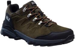 Jack Wolfskin Refugio Texapore Low férfi túracipő 47 fekete|szürke|zöld