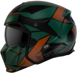 MT Helmets Otevřená přilba s maskou MT Streetfighter SV S P1R A9 černo-hnědo-zelená (MT132799609) - motozem - 639,80 RON