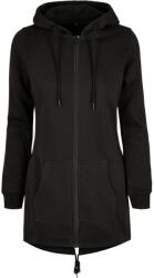 Build Your Brand Női hosszított pulóver - Fekete | 5XL (BY148-1000314751)