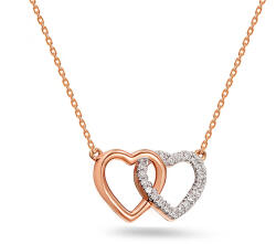 Heratis Forever Rosé arany briliáns nyaklánc Szívecskék 0, 050 ct IZBR002RR