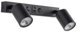 TK Lighting Top USB fekete fali spotlámpa (TK-10277) GU10 2 izzós IP20 (10277)