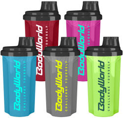 BodyWorld Shaker Challenge Yourself 700 ml, zöldcitrom zöld