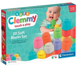 Clementoni - Clemmy soft 20 db-os építőkocka szett