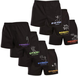 Nedeto 7PACK férfi bő szárú boxeralsók Nedeto 1. hét (7NTF1) L