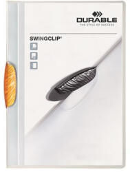 DURABLE Gyorsfűző, klipes, A4, DURABLE "Swingclip® 30", narancs (226009) - bestoffice