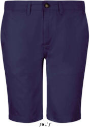 SOL'S Férfi JASPER pamut rövidnadrág cipzáras sliccel, SOL'S SO01659, French Navy-38 (so01659fn-38)