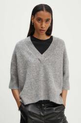 DAY Birger et Mikkelsen gyapjú pulóver Selda - Cozy Days RD női, szürke, DAY65243298 - szürke L