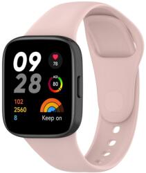 SILICONE Cserélhető szíj a Xiaomi Redmi-hez Watch 3 világos rózsaszín