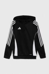 Adidas gyerek felső TIRO24 TRHOODY fekete, nyomott mintás, kapucnis, IJ9960 - fekete 116