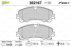 VALEO set placute frana, frana disc VALEO ESSENTIAL 302167 (302167)