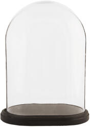 Clayre & Eef Platou decorativ lemn cupola sticla 32x21x42 cm (6GL1267) Tava